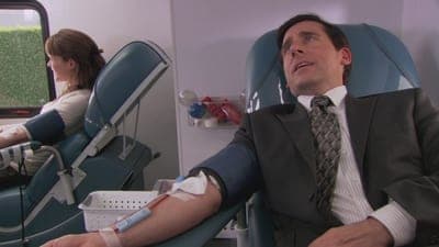 Blood Drive the office poster.